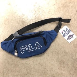 New Fila Logo Fanny Pack Blue & White